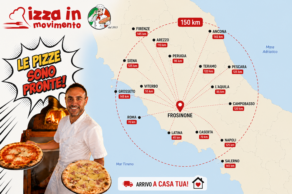 mappa ristretta a 150 km