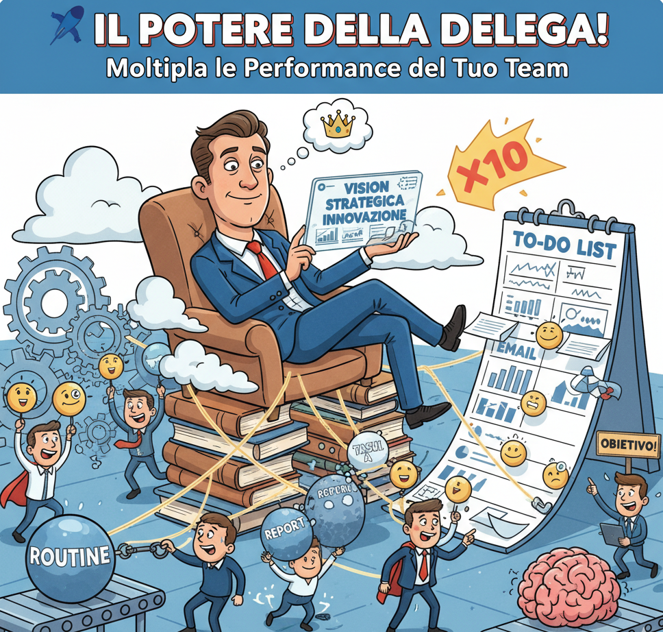 Il Tesoro Nascosto del Leader: Moltiplicare il Successo Attraverso la Delega Il Tesoro Nascosto del Leader: Moltiplicare il Successo Attraverso la Delega
