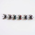 7357-tubo-con-6-pz-pinza-nero-cm-3-farfalla-strass-color