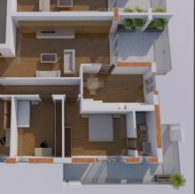 Spaccato 3D Appartamento Tipo B Ipotesi C1 Spaccato 3D Appartamento Tipo B Ipotesi C1