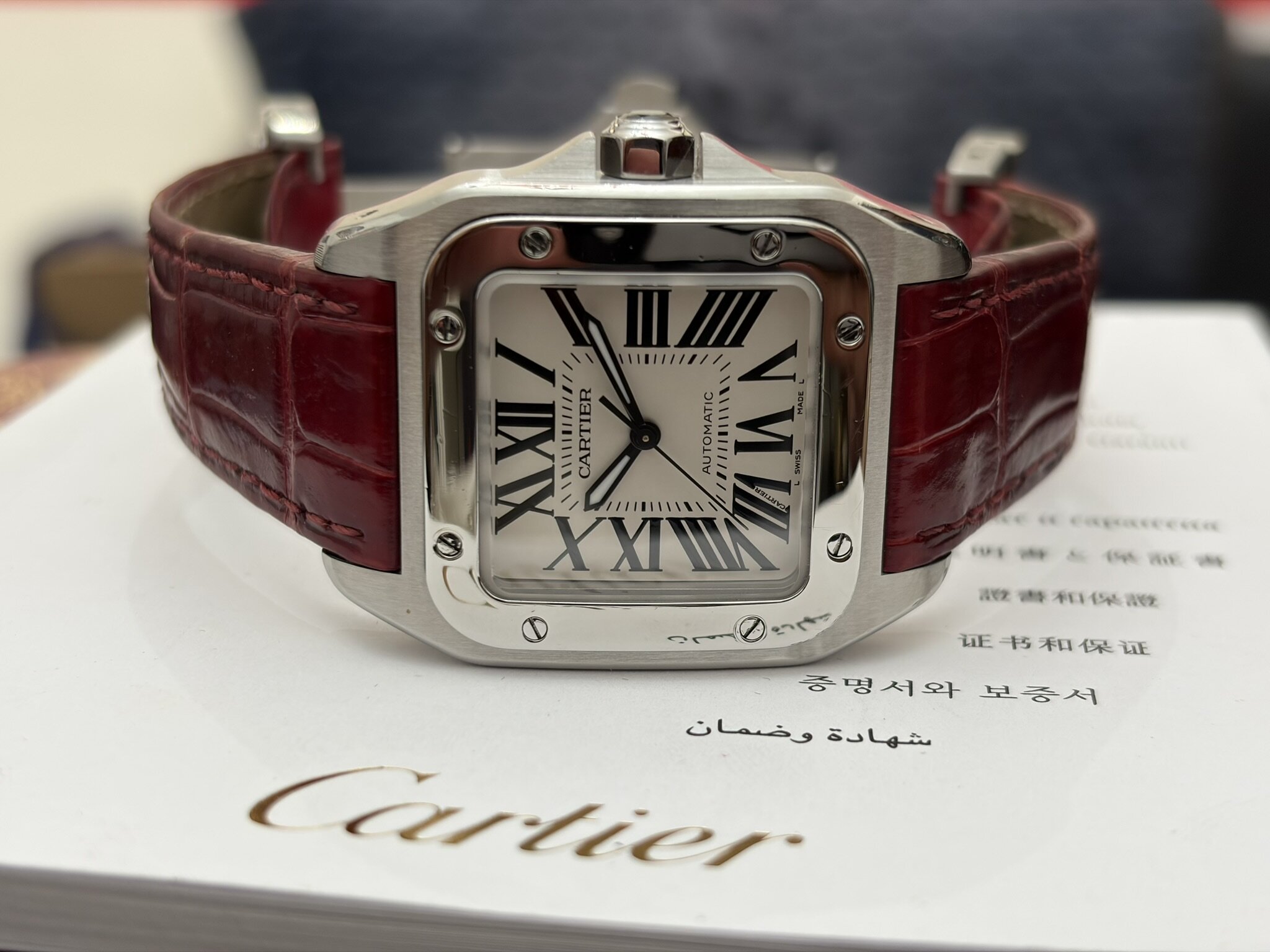CARTIER SANTOS100 MEDIUM SIZE W20126X8