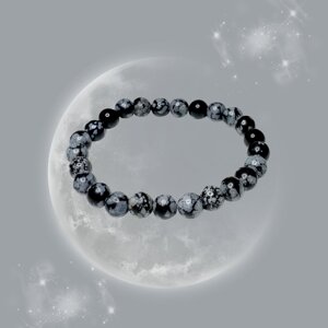 bracciale-in-ossidiana-fiocco-di-neve-a