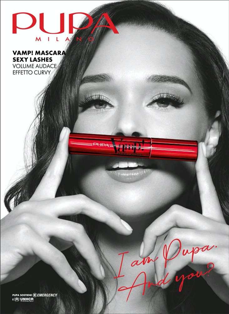 CAMPAGNA PUBBLICITARIA PUPA Vamp! Mascara Sexy Lashes