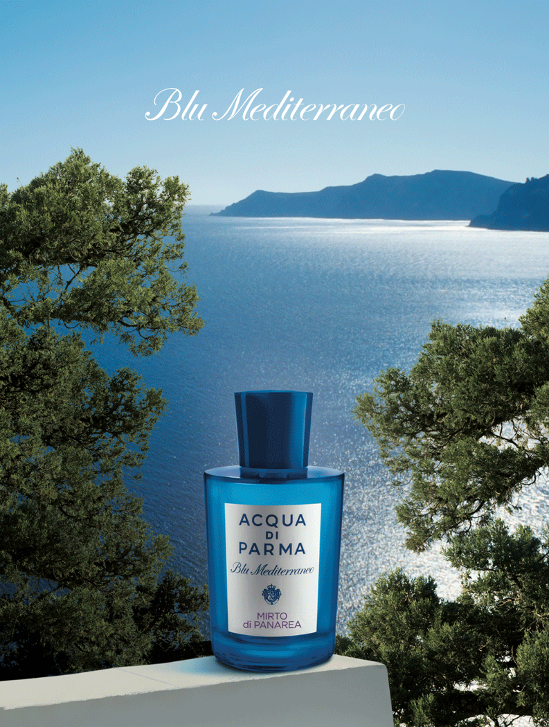 CAMPAGNA PUBBLICITARIA ACQUA DI PARMA Blu Mediterraneo