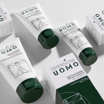 PROGETTAZIONE PACKAGING E GRAFICA DIMENSIONE UOMO