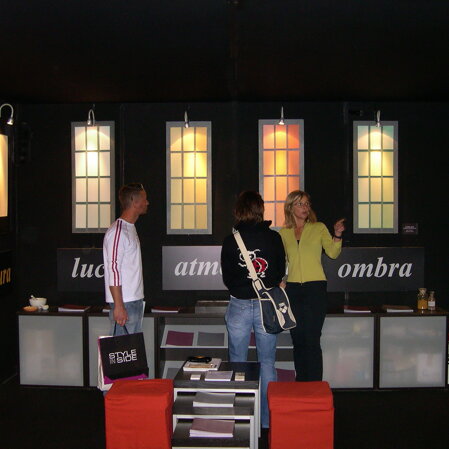 Fiera di settore Stand con prodotti per superfiic architettoniche di pregio