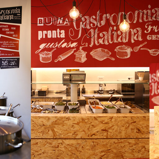 Fratelli Agosta Gastronomia Italiana/Ristorante - Identità visiva punti vendita