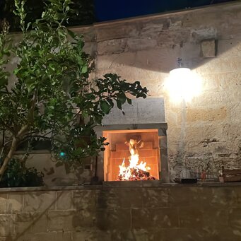 cortile interno-barbecue barbecue