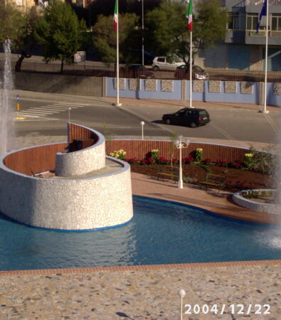 Piazza Gandhi Crotone dall'alto