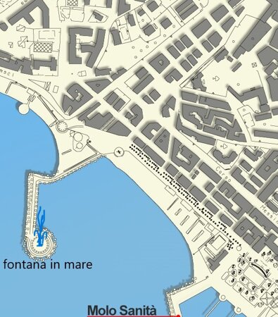 FONTANA A MARE lungomare di Crotone studio per una fontana in mare