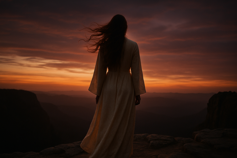 20250723_1815_woman at twilight cliff_simple_compose_01k0w4f99weyx8fnzw8h2237r1