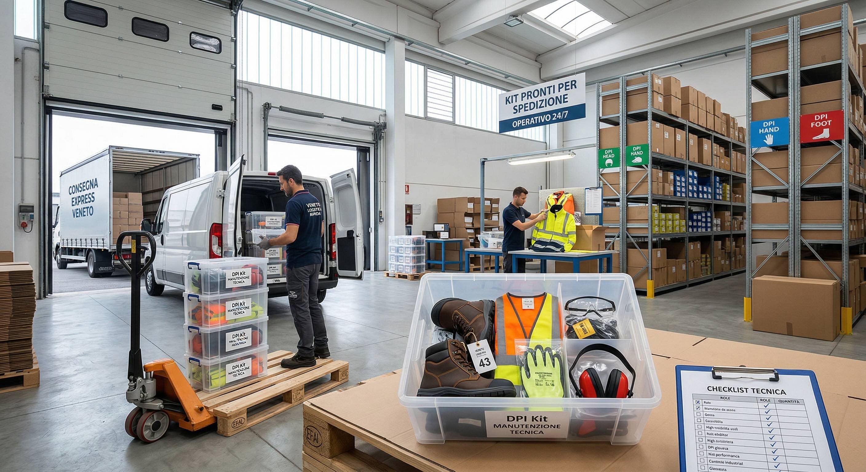 Gestione DPI e Operatività: Kit Pronti e Consegna Rapida in Veneto