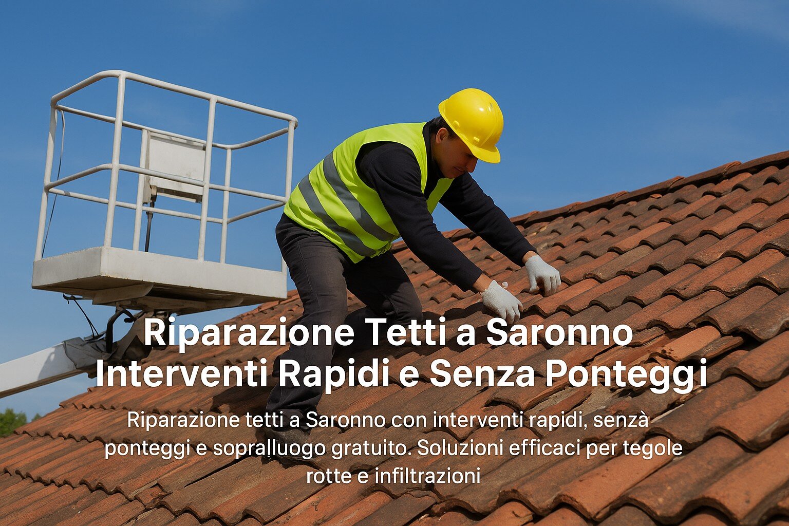 Riparazione tetti a Saronno: quando e come intervenire senza ponteggi