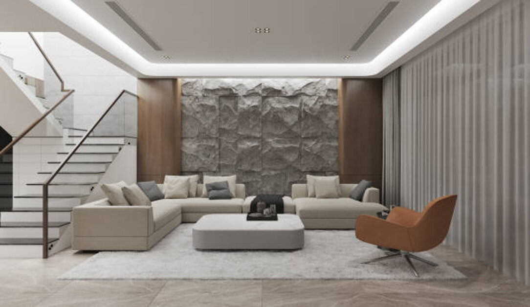 Controsoffitto in cartongesso con velette e led a Como-Gama Milano