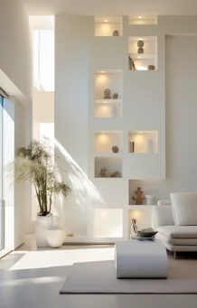 Parete attrezzata in Cartongesso con illuminazione a led, Milano, Legnano, Varese, Saronno, Como