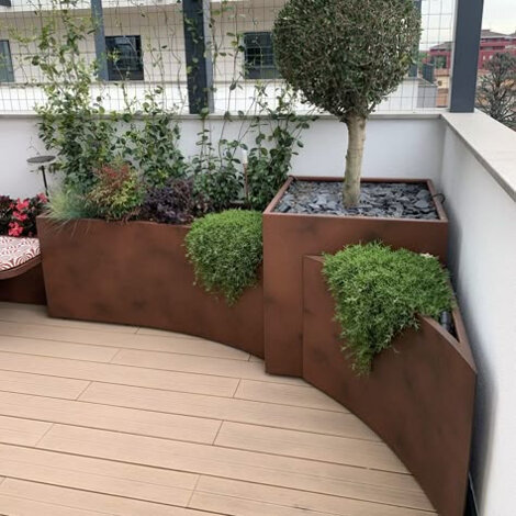 Ristrutturazione terrazzo e fioriere su misura, Milano, Como, Varese