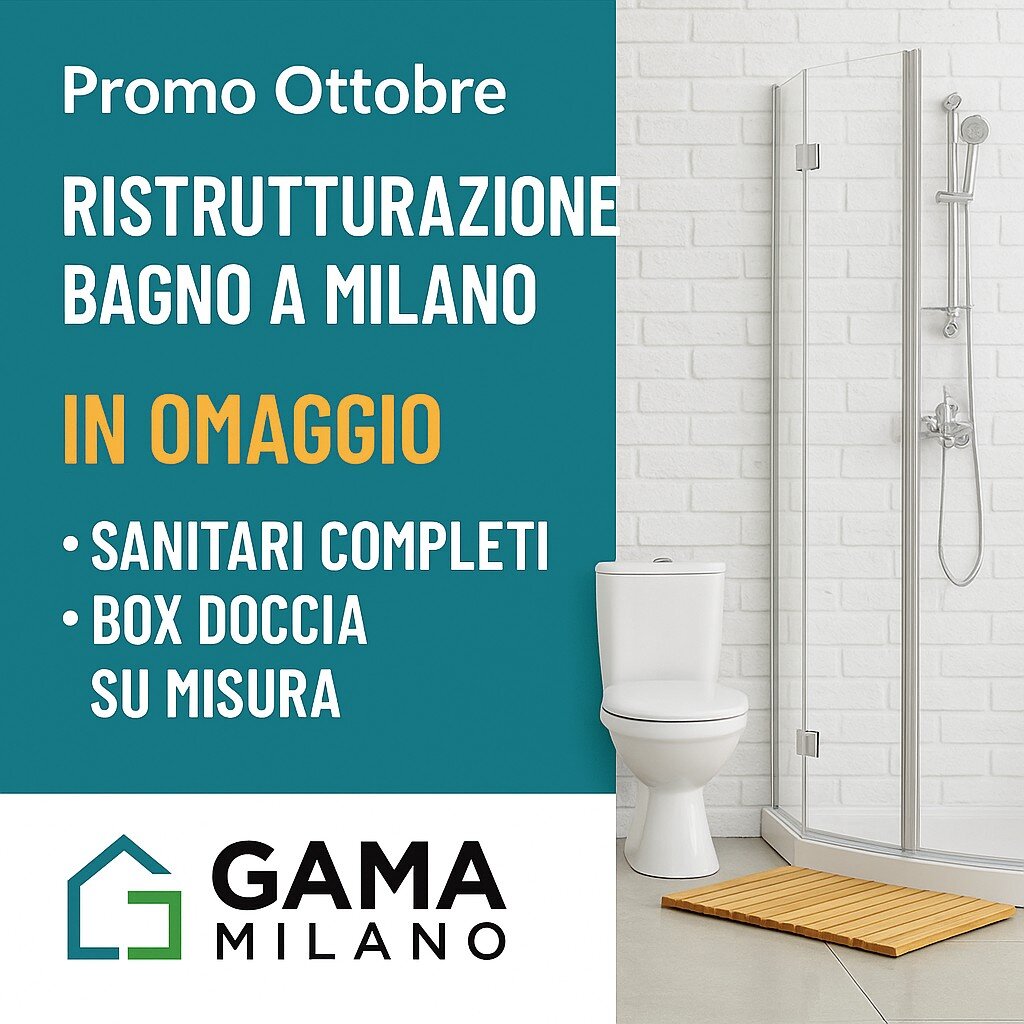 Promo Ottobre: Ristrutturazione bagno a Milano con omaggio incluso