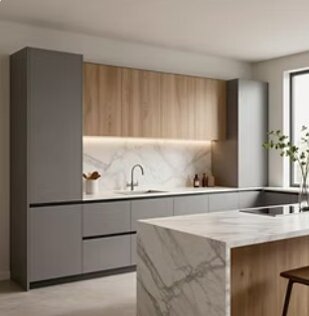 cambia la tua cucina con le migliori pellicole adesive effetto marmo sul top, ante pellicola adesiva effetto grigio opaco