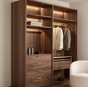 rivestimento armadio con pellicola adesiva effetto legno scuro