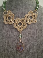 set-collana-e-orecchini-in-filigrana-con-pendente-vintage