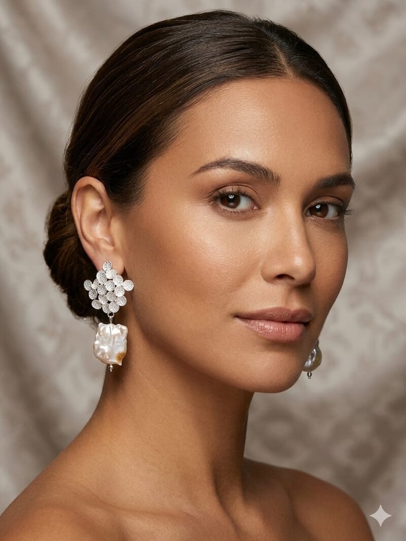 orecchini perle barocche gioielli artigianali Made in Italy