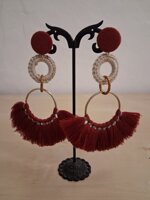 set-collana-e-orecchini-artigianali-con-frange-bordeaux