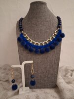 set-collana-e-orecchini-artigianali-blu-e-oro