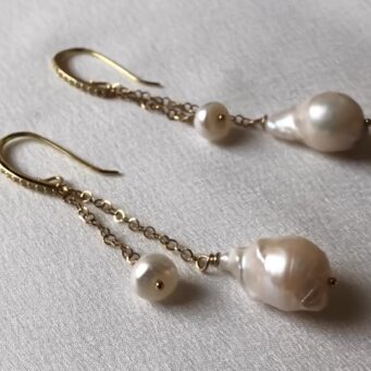 perle barocche pendenti di perle