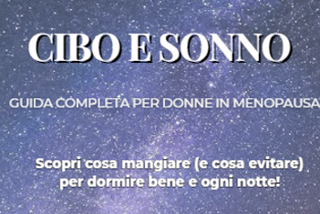 cibo e sonno